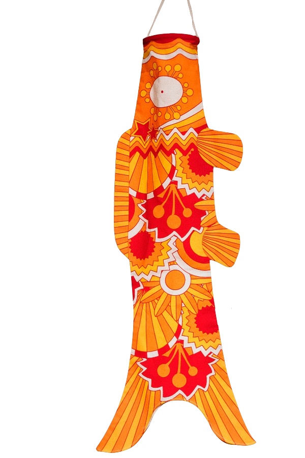 Koinobori Größe S Orange 70er Jahre #farbe_Orange