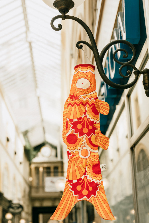 Koinobori Größe S Orange 70er Jahre #farbe_Orange