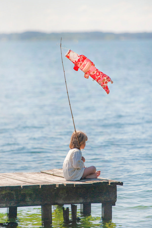 Koinobori Windsack Kimono Damen Mädchen am Meer #farbe_Kimono Damen