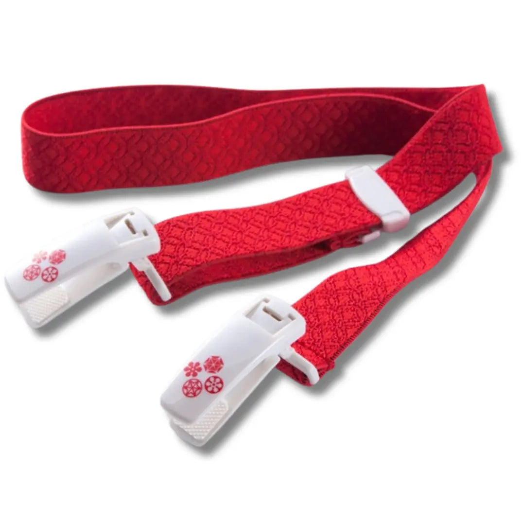 Roter Korin Belt mit Shippo Muster