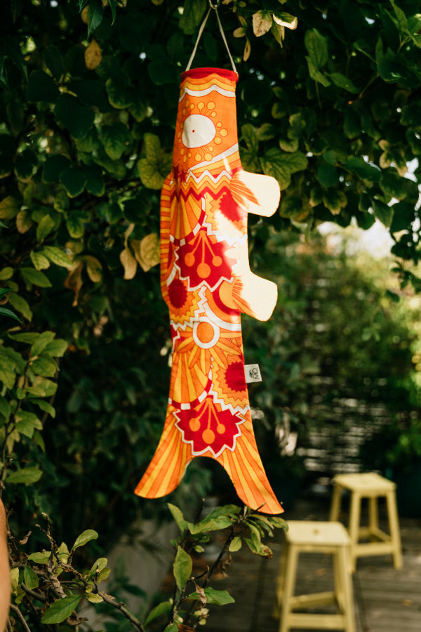 Koinobori Größe S Orange 70er Jahre #farbe_Orange