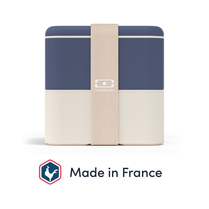 monbento Square Bento Box Blau frontal #farbe_Blau