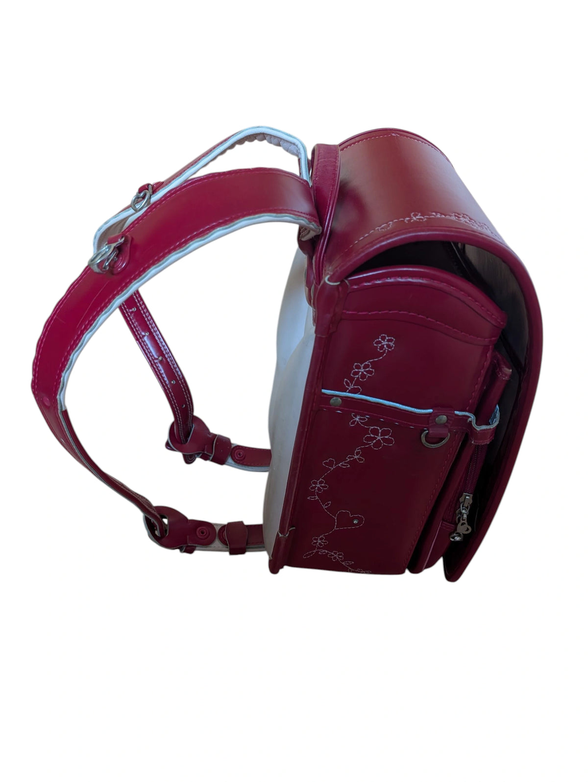 rot vintage - japanischer Schulrucksack randoseru #farbe_Rot
