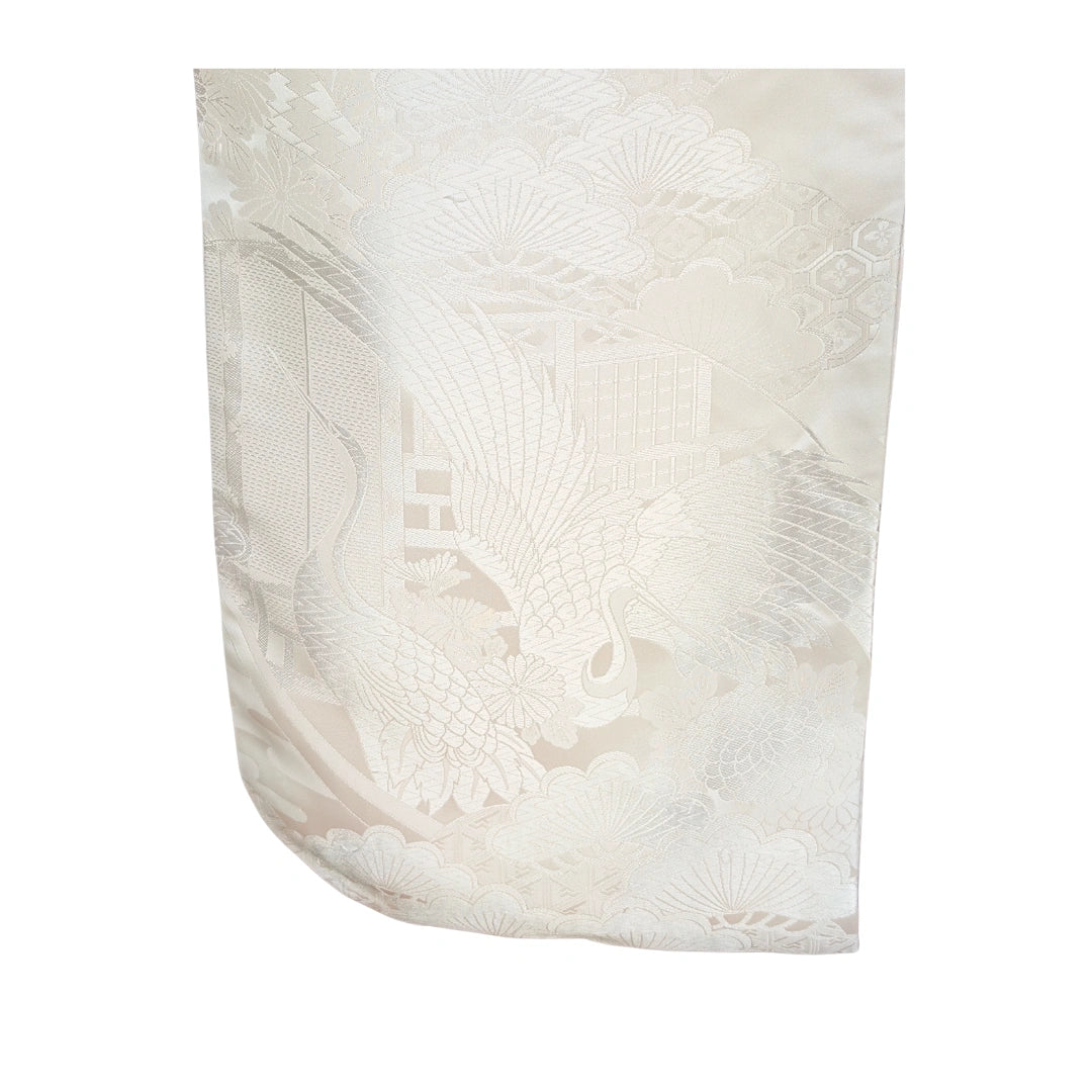 Vintage Iro-Uchikake Kimono weiß