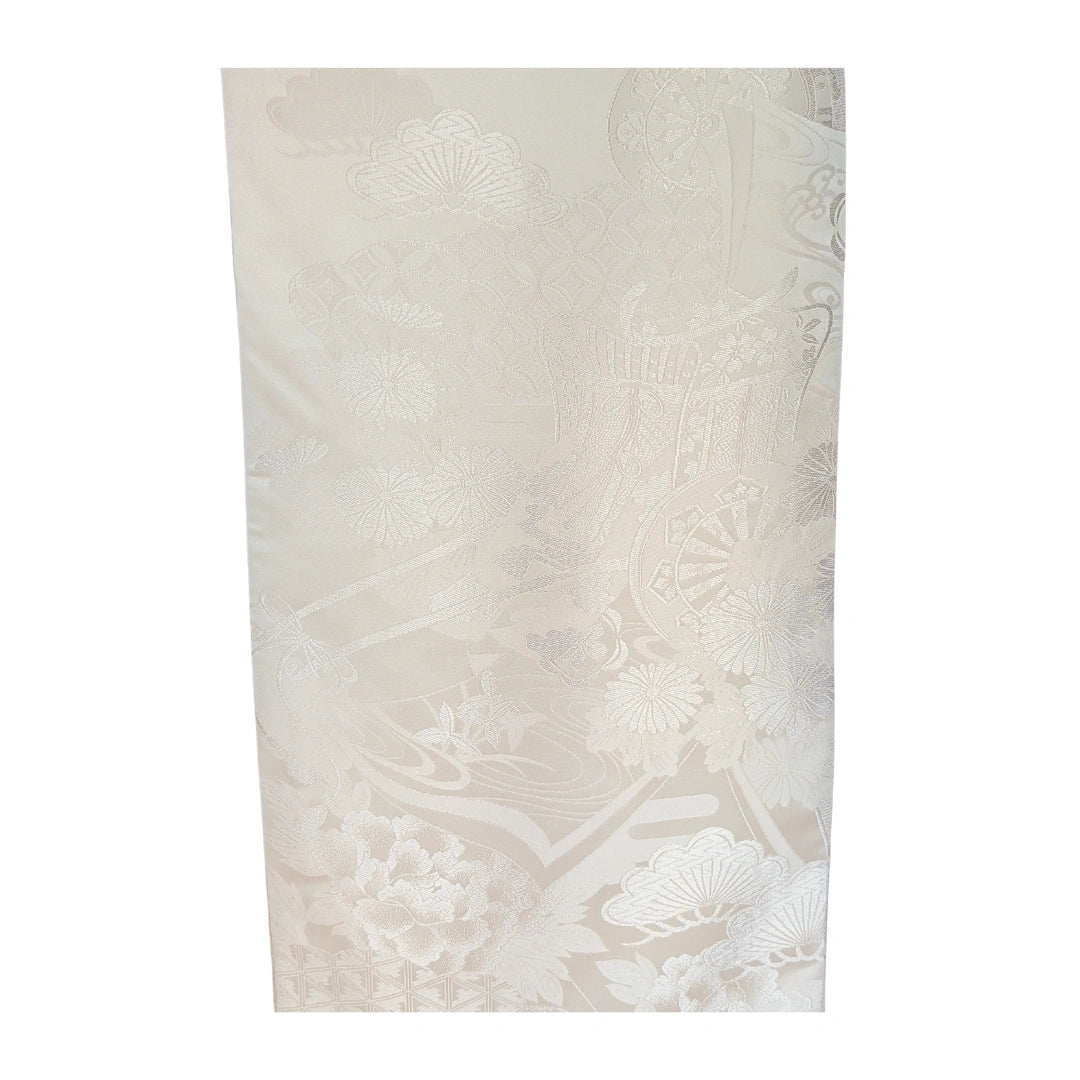 Vintage Iro-Uchikake Kimono weiß