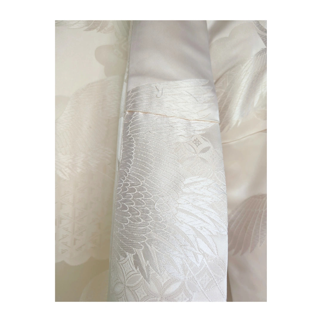 Vintage Iro-Uchikake Kimono weiß