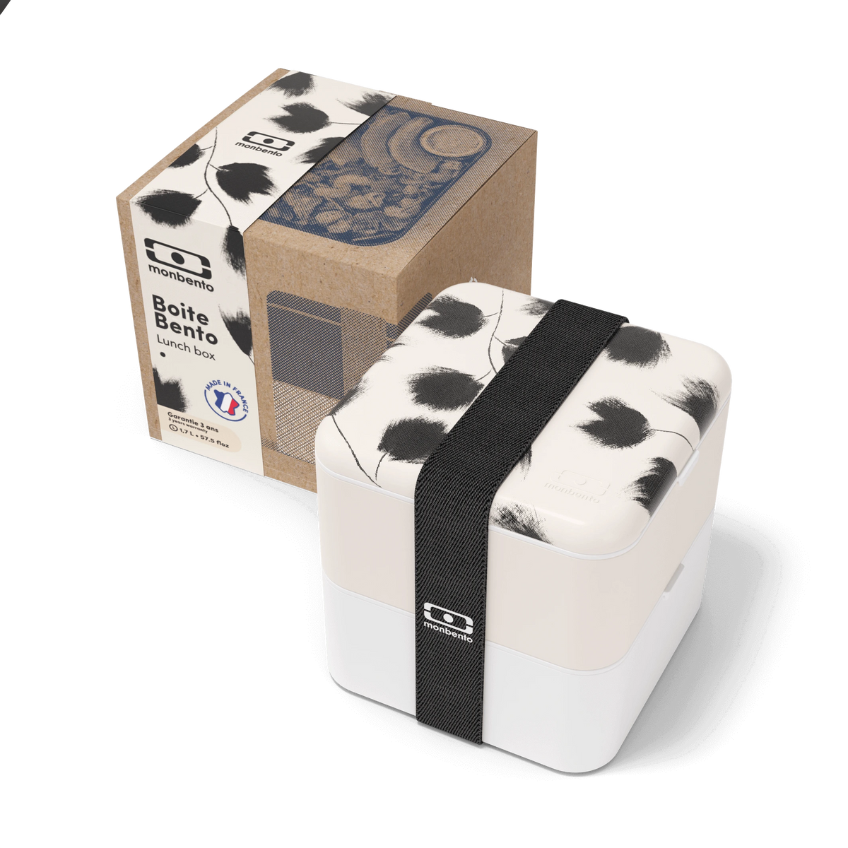 monbento MB Square graphic Plume Bento Box 1,7l #farbe_Plume