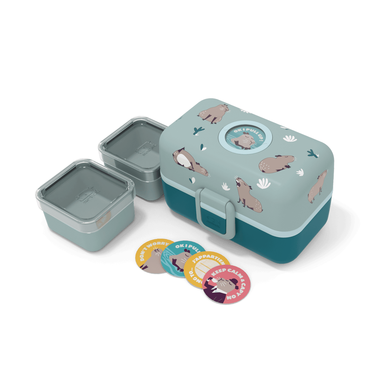 Monbento Tresor Bento Box für Kinder Capybara Meerschweinchen #farbe_Meerschweinchen