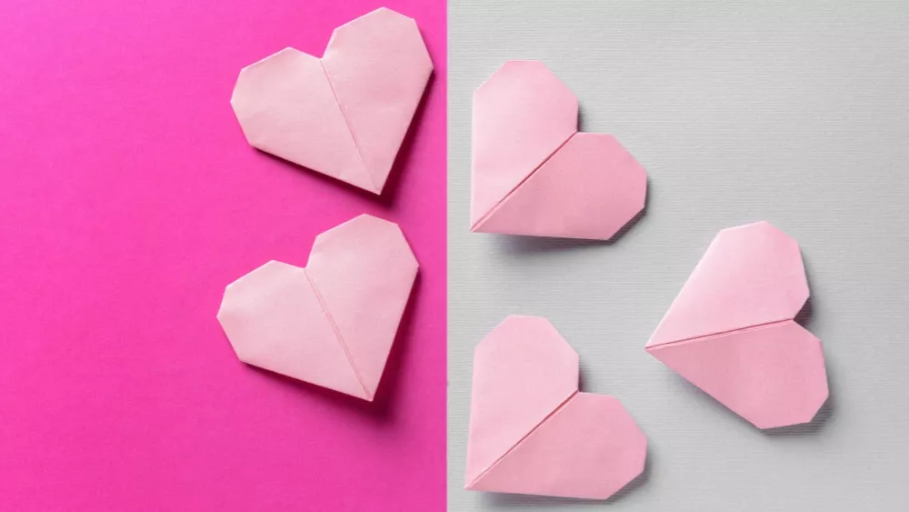 Origami Herzen